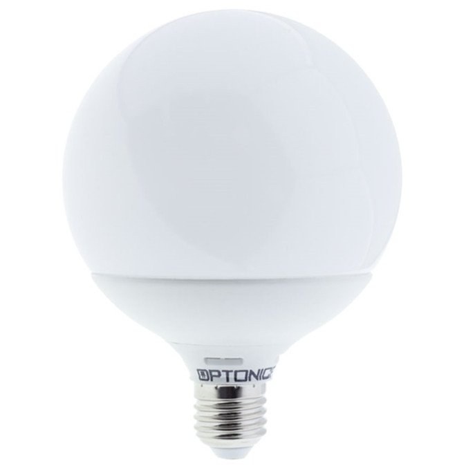 LED lemputė E27 G120 18W, šalta balta šviesa