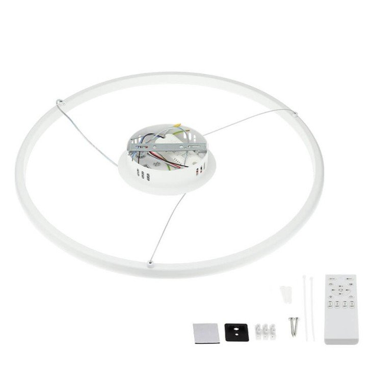 LED pakabinamas šviestuvas, 30W, baltas, dimeriuojamas, nuotolinis valdymas, CCT