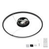 LED pakabinamas šviestuvas, 30W, juodas, dimeriuojamas, nuotolinis valdymas, CCT LED pakabinamas šviestuvas, 30W, juodas, dimeriuojamas, nuotolinis valdymas, CCT