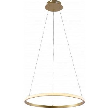 LED pakabinamas šviestuvas, 30W, šlifuotas auksas, dimeriuojamas, nuotolinis valdymas, CCT