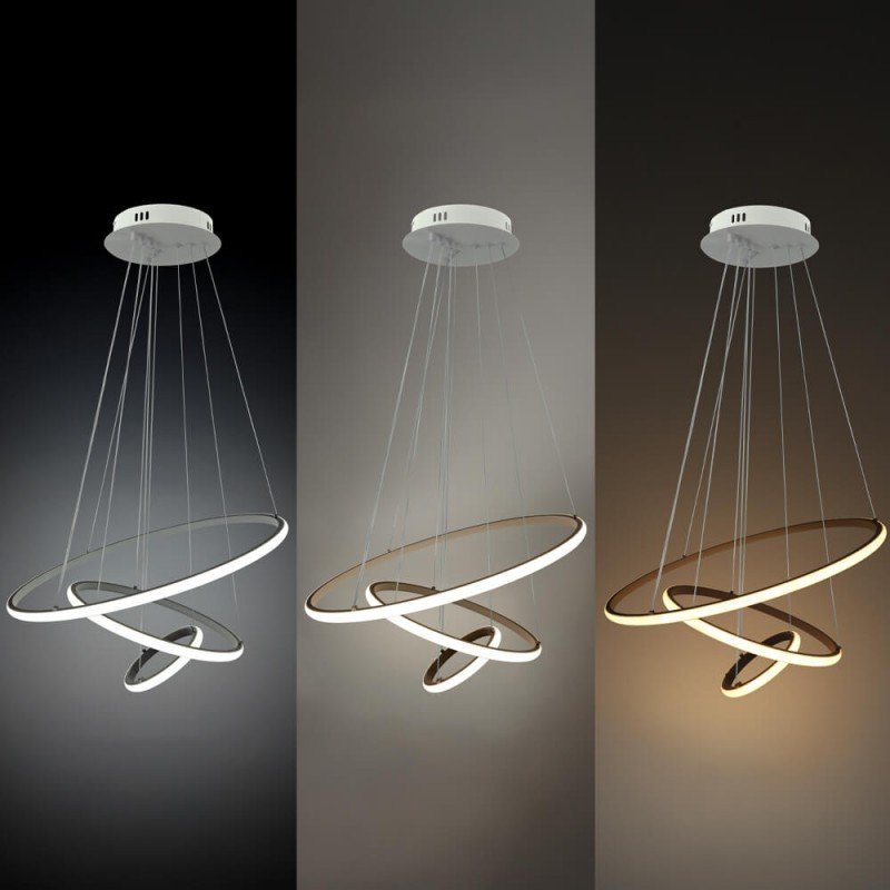 LED pakabinamas šviestuvas, 78W, baltas, dimeriuojamas, nuotolinis valdymas, CCT LED pakabinamas šviestuvas, 78W, baltas, dimeriuojamas, nuotolinis valdymas, CCT