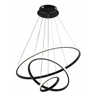 LED pakabinamas šviestuvas, 78W, juodas, dimeriuojamas, nuotolinis valdymas, CCT LED pakabinamas šviestuvas, 78W, juodas, dimeriuojamas, nuotolinis valdymas, CCT