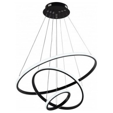 LED pakabinamas šviestuvas, 78W, juodas, dimeriuojamas, nuotolinis valdymas, CCT LED pakabinamas šviestuvas, 78W, juodas, dimeriuojamas, nuotolinis valdymas, CCT