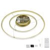LED pakabinamas šviestuvas, 78W, šlifuotas auksas, dimeriuojamas, nuotolinis valdymas, CCT