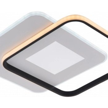 LED lubų šviestuvas, 60W, baltas/juodas, dimeriuojamas, nuotolinis valdymas, CCT