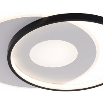 LED lubų šviestuvas, 54W, baltas/juodas, dimeriuojamas, nuotolinis valdymas, CCT