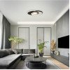 LED lubų šviestuvas, 54W, baltas/juodas, dimeriuojamas, nuotolinis valdymas, CCT