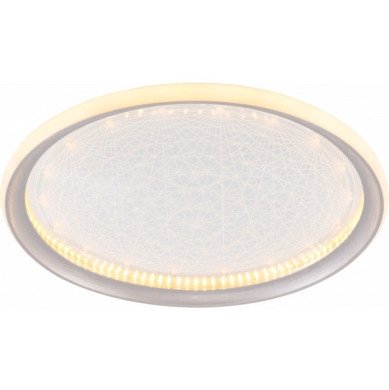 LED lubų šviestuvas, 42W, sidabrinis, dimeriuojamas, nuotolinis valdymas, CCT