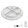 LED lubų šviestuvas, 42W, sidabrinis, dimeriuojamas, nuotolinis valdymas, CCT