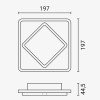 LED sieninis šviestuvas, baltas, 23W, CCT LED sieninis šviestuvas, baltas, 23W, CCT