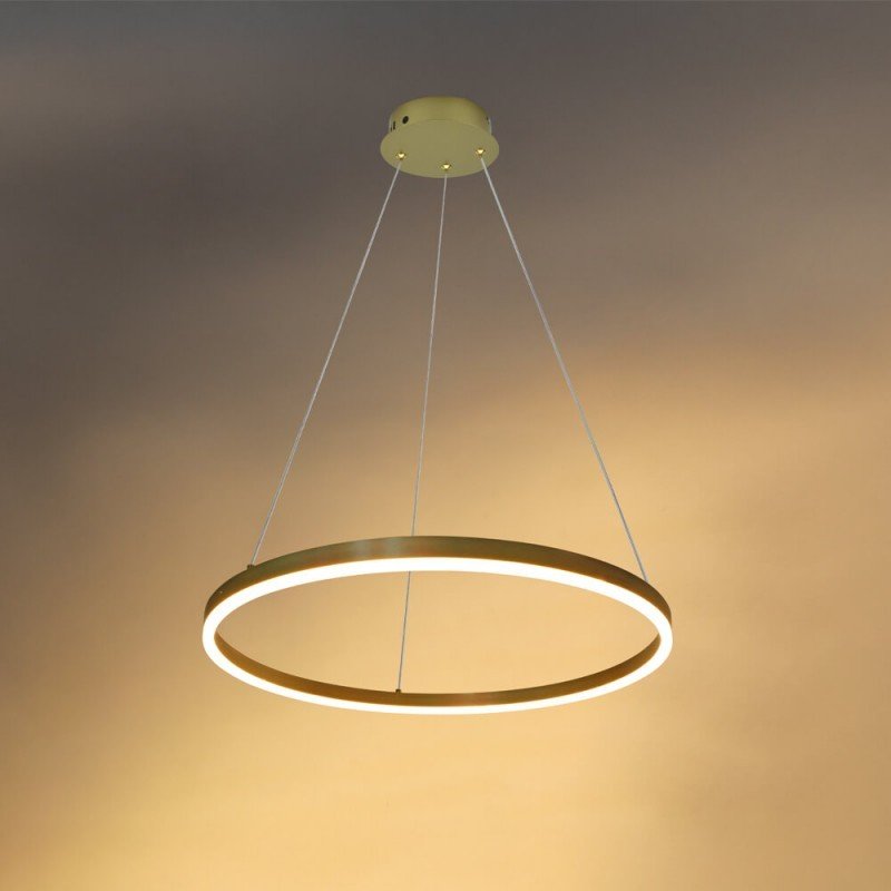 LED pakabinamas šviestuvas, 22W, satino aukso, šilta balta šviesa LED pakabinamas šviestuvas, 22W, satino aukso, šilta balta šviesa