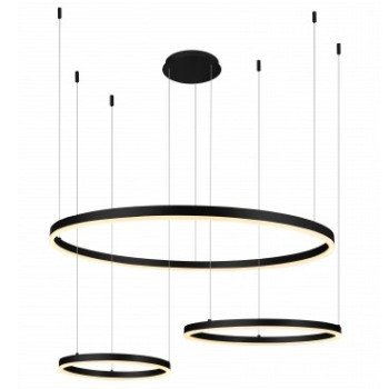 LED pakabinamas šviestuvas, 70W, juodas, šilta balta šviesa