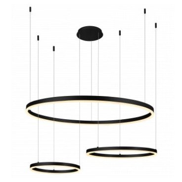 LED pakabinamas šviestuvas, 70W, juodas, šilta balta šviesa