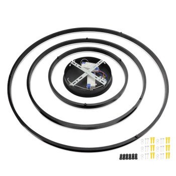 LED pakabinamas šviestuvas, 70W, juodas, šilta balta šviesa