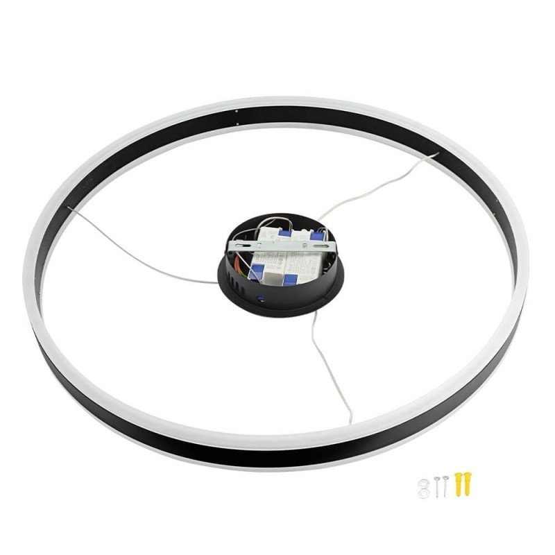 LED pakabinamas šviestuvas, 36W, juodas smėlis, šilta balta šviesa LED pakabinamas šviestuvas, 36W, juodas smėlis, šilta balta šviesa