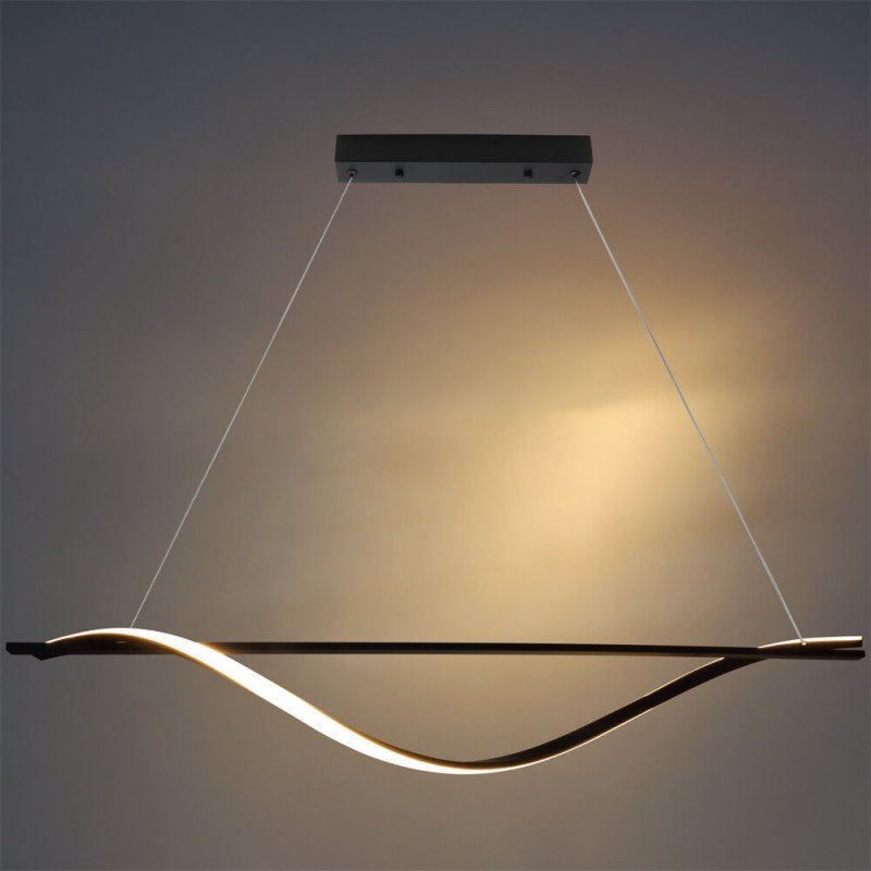 LED pakabinamas šviestuvas, 17W, juodas smėlis, šilta balta šviesa