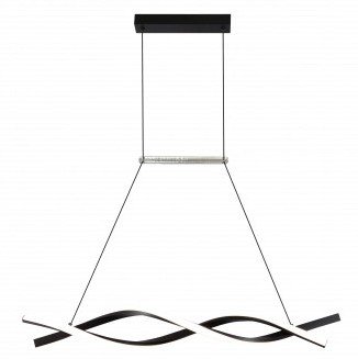 LED pakabinamas šviestuvas, 28W, juodas smėlis, šilta balta šviesa