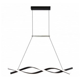 LED pakabinamas šviestuvas, 28W, juodas smėlis, šilta balta šviesa