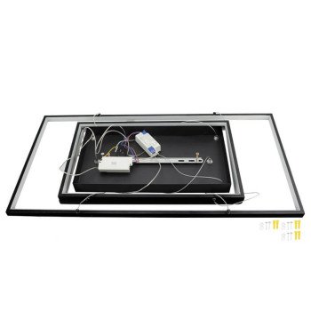 LED pakabinamas šviestuvas, 67W, juodas smėlis, šilta balta šviesa