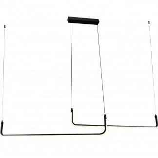 LED pakabinamas šviestuvas, 25W, juodas smėlis, šilta balta šviesa
