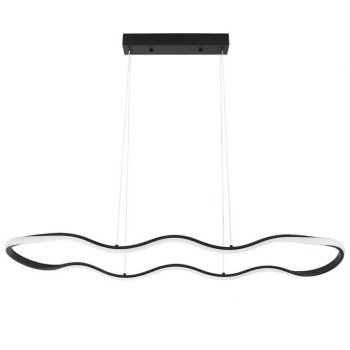 LED pakabinamas šviestuvas, 24W, juodas smėlis, šilta balta šviesa