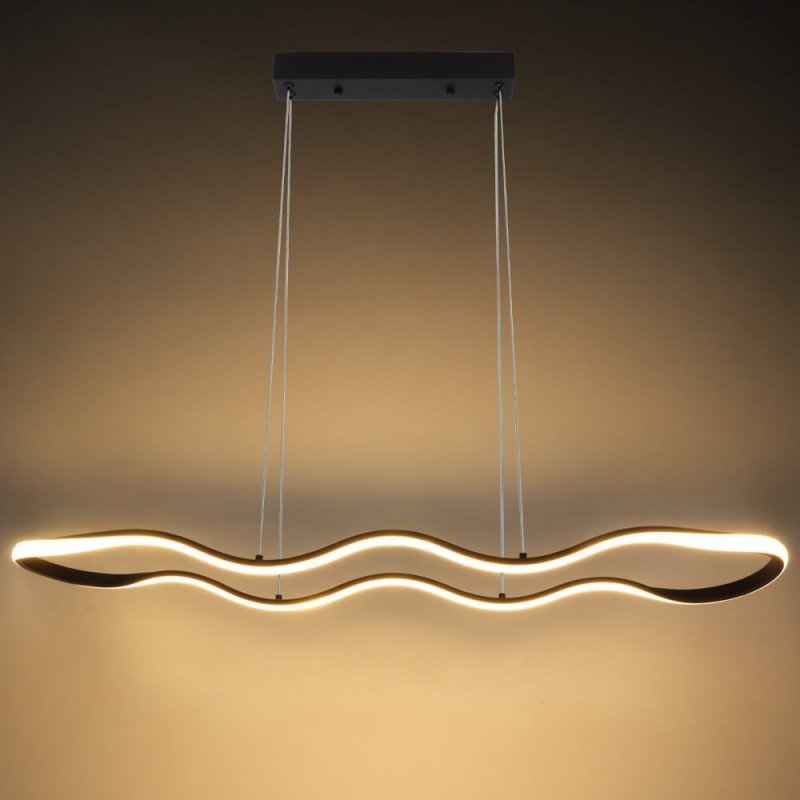 LED pakabinamas šviestuvas, 24W, juodas smėlis, šilta balta šviesa