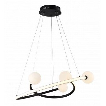 LED pakabinamas šviestuvas, 36W, juodas smėlis, šilta balta šviesa