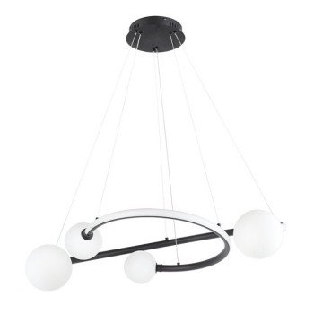 LED pakabinamas šviestuvas, 36W, juodas smėlis, šilta balta šviesa