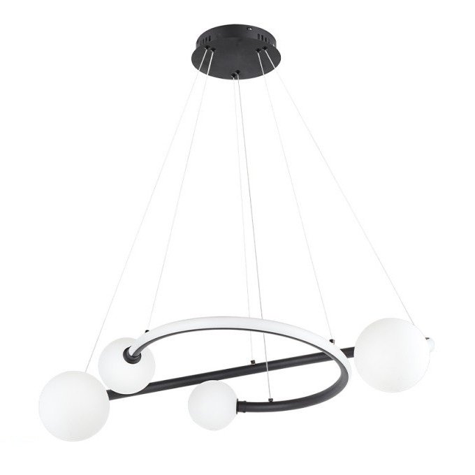 LED pakabinamas šviestuvas, 36W, juodas smėlis, šilta balta šviesa