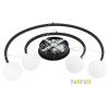 LED pakabinamas šviestuvas, 36W, juodas smėlis, šilta balta šviesa