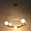 LED pakabinamas šviestuvas, 36W, juodas smėlis, šilta balta šviesa