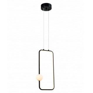 LED pakabinamas šviestuvas, 15W, juodas smėlis, šilta balta šviesa