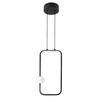 LED pakabinamas šviestuvas, 15W, juodas smėlis, šilta balta šviesa