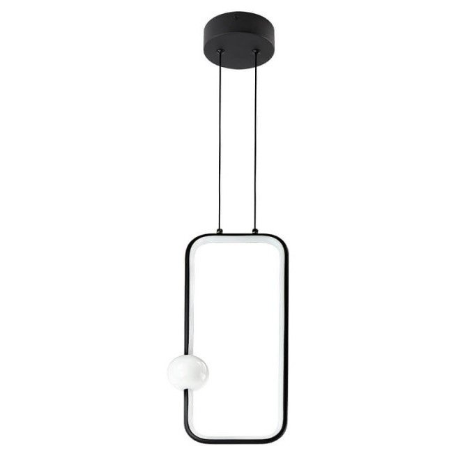 LED pakabinamas šviestuvas, 15W, juodas smėlis, šilta balta šviesa