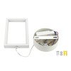 LED pakabinamas šviestuvas, 4W, baltas, šilta balta šviesa LED pakabinamas šviestuvas, 4W, baltas, šilta balta šviesa