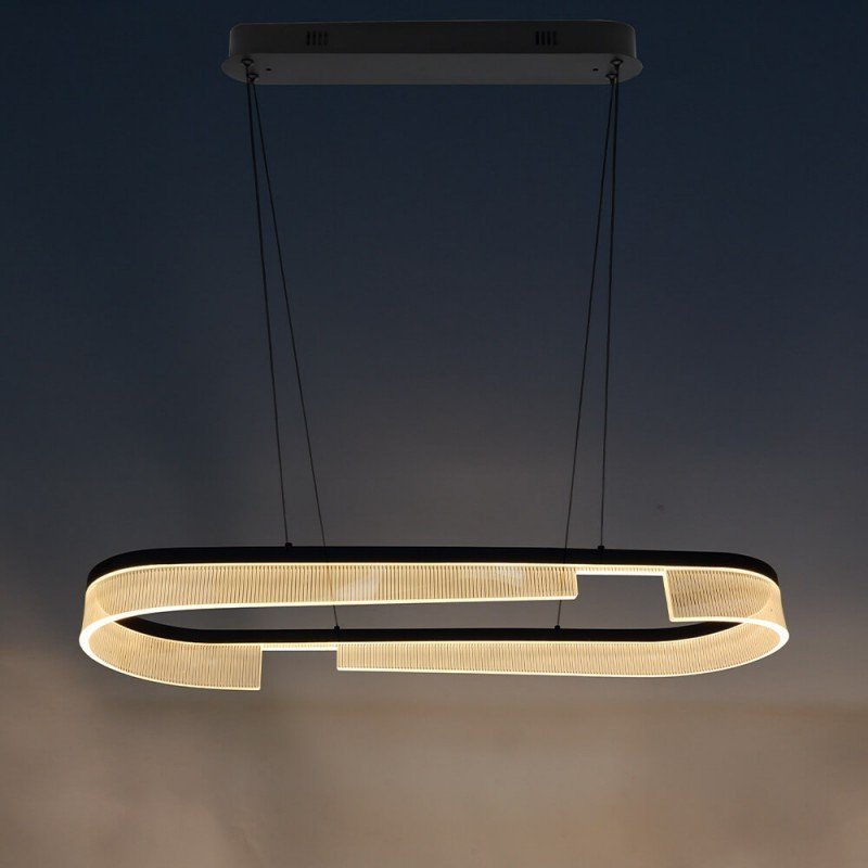 LED pakabinamas šviestuvas, 30W, juodas smėlis, šilta balta šviesa