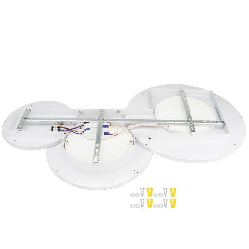 LED lubų šviestuvas, 106W, juodas smėlis, šilta balta šviesa LED lubų šviestuvas, 106W, juodas smėlis, šilta balta šviesa