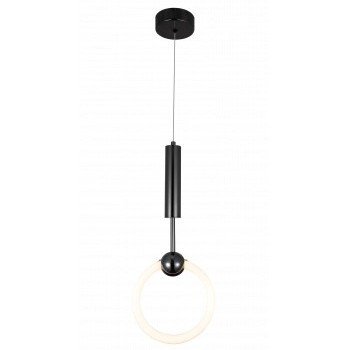 LED pakabinamas šviestuvas, 10W, juodas, šilta balta šviesa