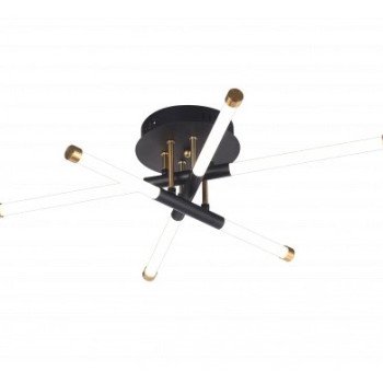 LED lubų šviestuvas, 15W, vario, šilta balta šviesa