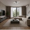 LED lubų šviestuvas, 15W, vario, šilta balta šviesa