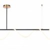 LED lubų šviestuvas, 36W, juodas, šilta balta šviesa