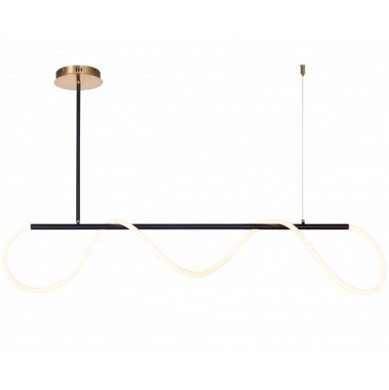 LED lubų šviestuvas, 36W, juodas, šilta balta šviesa