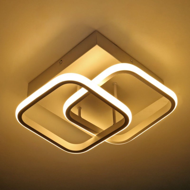 LED lubų šviestuvas, 13W, baltas, šilta balta šviesa