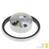 LED lubų šviestuvas, 7W, juodas, šilta balta šviesa