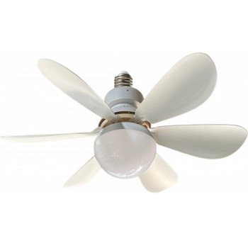 LED lubų šviestuvas/ventiliatorius, 12W, CCT šviesa, baltas, nuotolinis valdymas