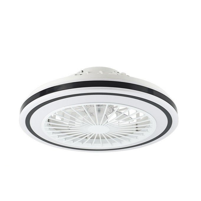 LED lubų šviestuvas/ventiliatorius, 36W, CCT šviesa, baltas/juodas, nuotolinis valdymas LED lubų šviestuvas/ventiliatorius, 36W, CCT šviesa, baltas/juodas, nuotolinis valdymas
