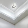 LED taškinis šviestuvas, 10W, kvadratinis, plastikinis, baltas LED taškinis šviestuvas, 10W, kvadratinis, plastikinis, baltas