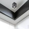 LED taškinis šviestuvas, kvadratinis, plastikinis, juodas LED taškinis šviestuvas, kvadratinis, plastikinis, juodas