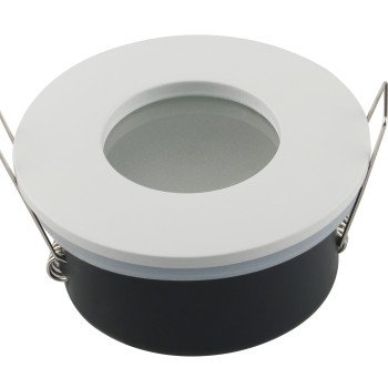 LED taškinis šviestuvas, IP65, apvalus, baltas, apskritimas