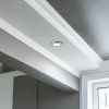 LED taškinis šviestuvas, IP65, apvalus, nikelio, apskritimas